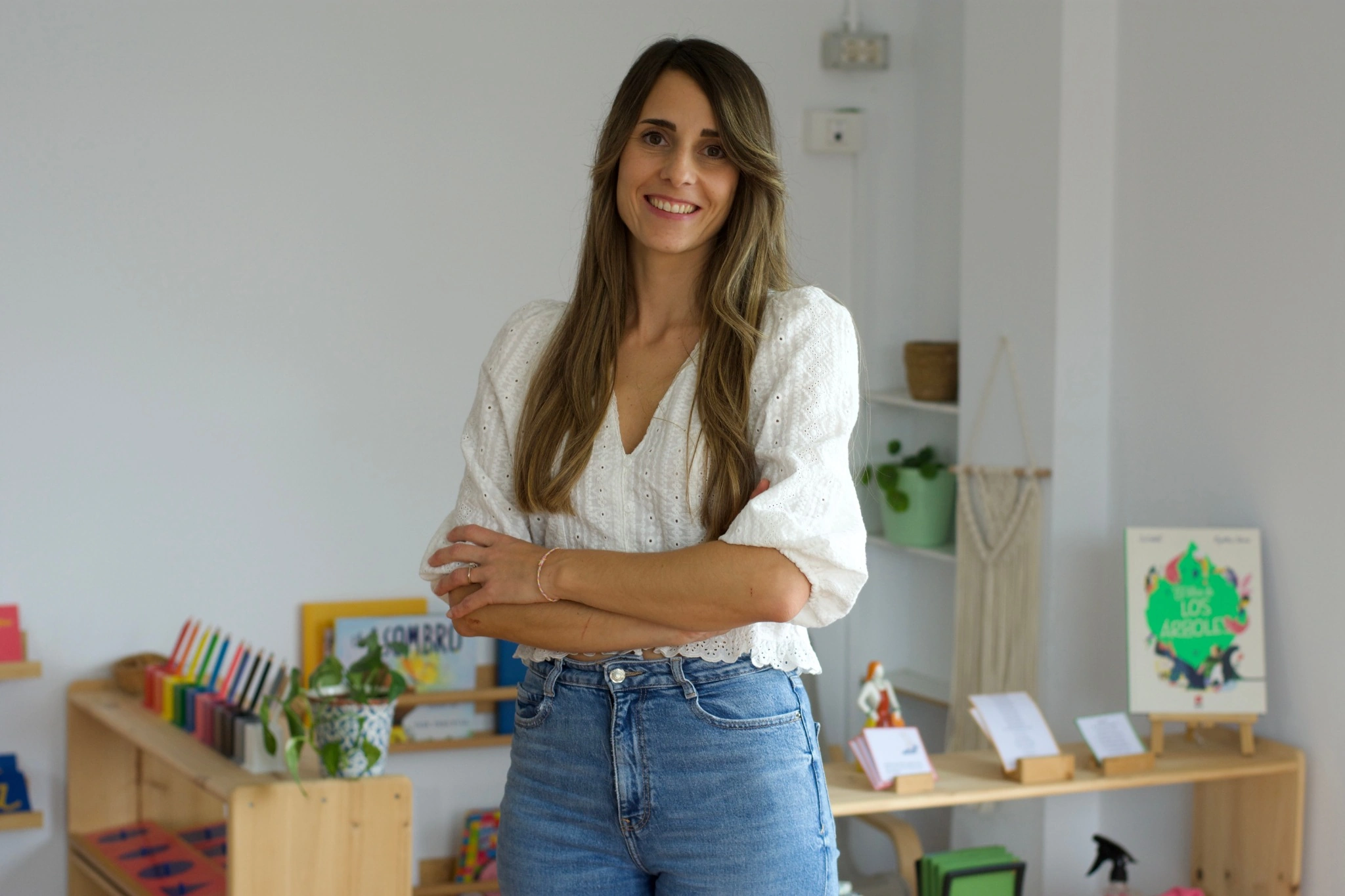 Helga, fundadora y directora pedagógica de Montessori Tafira